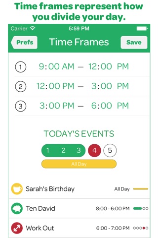 TimeFrame Calendar screenshot 2