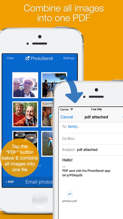 PhotoSendr: send photos via email to a mailing list