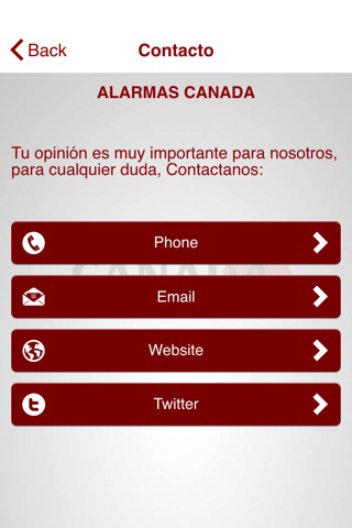 Alarmas Canada screenshot 3