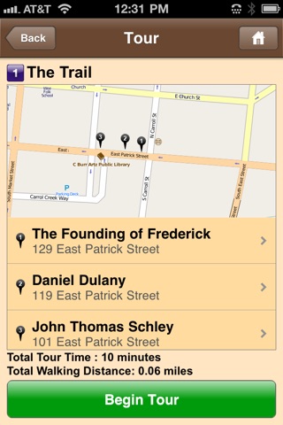 Frederick Walking Tour - EE screenshot 3