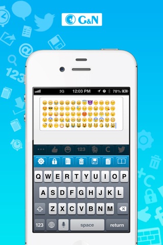 Text & Emoji for Twitter - Color Text + Font - Cool Fonts - Characters + Symbols - Smileys + Icons - Symbol Keyboard - Free screenshot 2