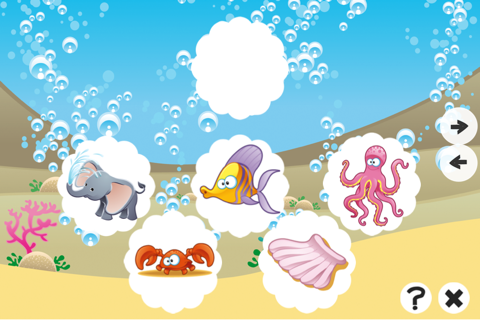 A Find-ing Mistake-s in Picture-s Game-s: Education-al Inter-active Learn-ing For Kid-s: Sea Animal-s screenshot 4
