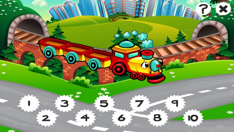 123 Cars Counting Game for Children: Learn to count the numbers 1-10 with vehicles of the city screenshot-3