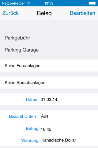 SAP Travel Receipt Capture screenshot 2