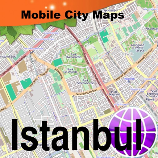 Istanbul Street Map. icon