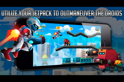 Droid Warfare Man: Jetpack Resistance Enforcement Division screenshot 4