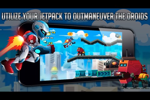 Droid Warfare Man: Jetpack Resistance Enforcement Divisionのおすすめ画像4