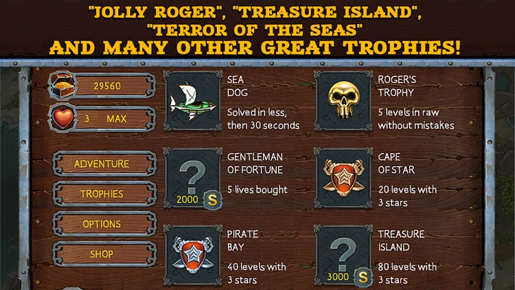 Fill and Cross. Pirate Riddles Free screenshot-3