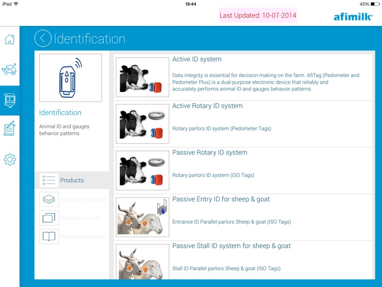 Afimilk Sales and Marketing Application