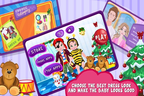 Celebrity Baby Designer - babyish girls, boys & kid’s salon outfit dress up tailor & make up style mania screenshot 4