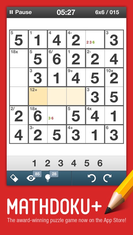 Mathdoku+ Sudoku Style Math & Logic Puzzle Game