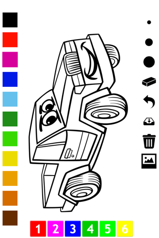 Coloring Book of Cars for Children: Learn to color a racing car, SUV, tractor, truck and more screenshot 4
