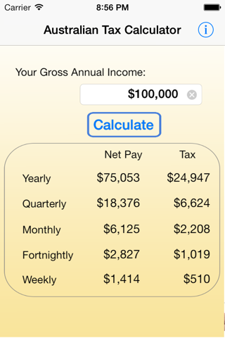 Tax Cal screenshot 3