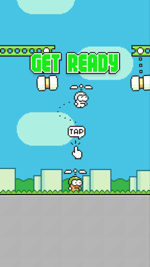 ‎Swing Copters Screenshot