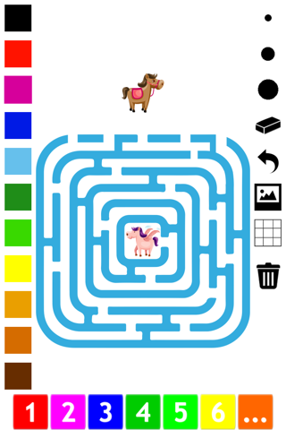 A Labyrinth Coloring Book & Learning Game for Toddlers: Cool Castle Maze screenshot 4