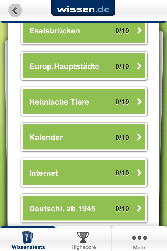 Der große Allgemeinbildungs-Test von wissen.de screenshot 3