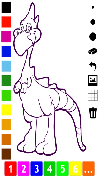 A Dinosaurs Coloring Book for Children: Learn to color with dinos