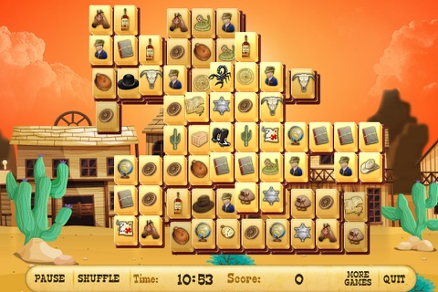 Brave Sheriff Mahjong Free screenshot 2