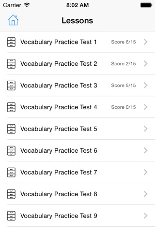 JLPT N2 Vocabulary Test iPhone screenshot 2