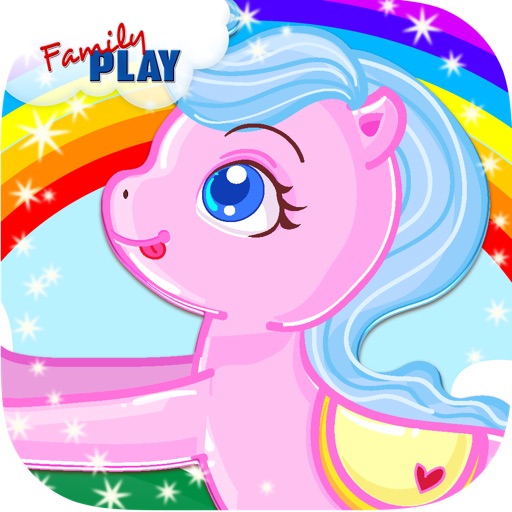 My Cute Pony Learns Preschool Math Games for Kids Icon