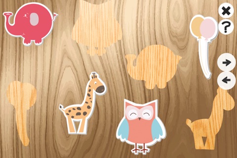 Animated Baby Puzzle With Animal-s! My Toddler`s First Free Learn-ing Kids Game: Zoo & Jungle Pet-s & Puppies screenshot 2