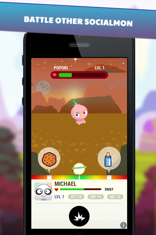 Socialmon - Digimon like battle pets that evolve when you are active on Facebook. screenshot 3