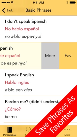 SpeakEasy Spanish Lite ~ Free Travel Phrases with Voice and (圖5)-速報App