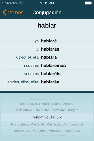 Spanish Verbs + screenshot 2