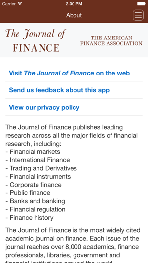 The Journal of Finance(圖2)-速報App