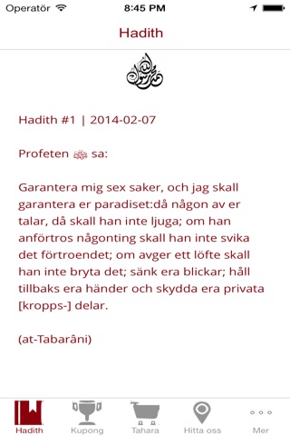 Dagens Hadith screenshot 2