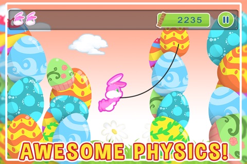 Tiny Easter Bunny Jump - Flying Bubble-Gum Egg For Kids 2014 screenshot 2