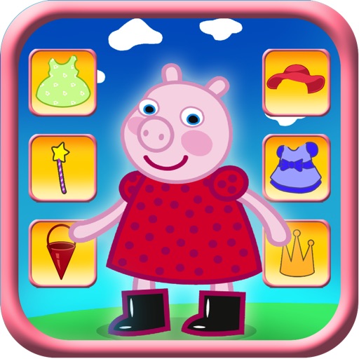 Dressing Up Pig Game For Kids