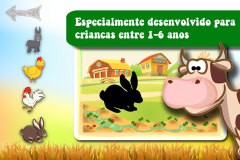 Free Shape Game Farm Animals Cartoon screenshot 2