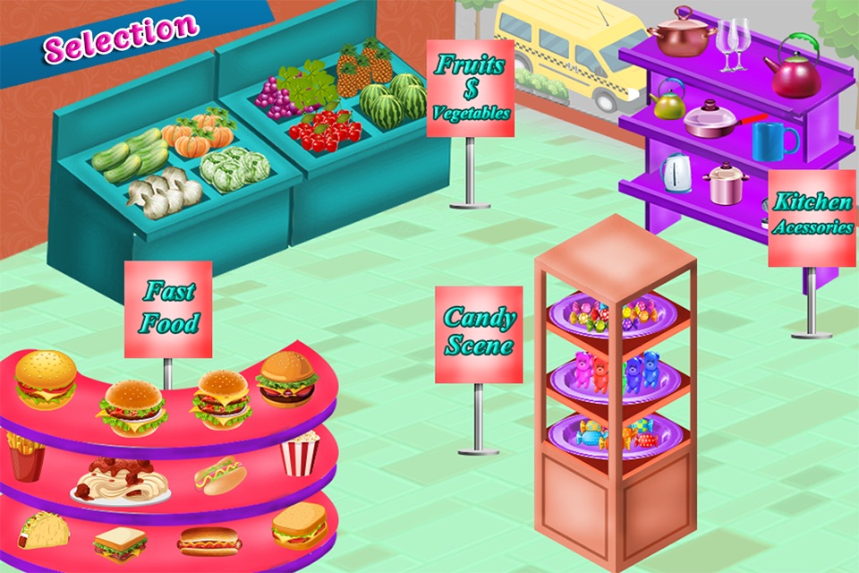 Girls Supermarket Food Shopping screenshot 4