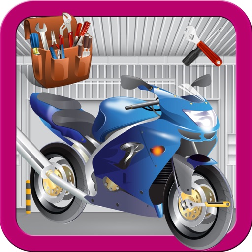 Sports Bike Repair Shop – Fix & cleanup motorcycle in this mechanic game for kids icon