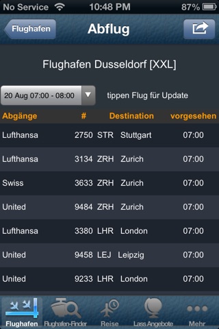 Düsseldorf  Flight Info + Tracker DUS screenshot 4