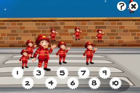 A Firefighter Counting Game for Children: Learning to count with firemen screenshot 2