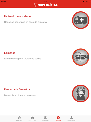 Mapfre Chile para iPad screenshot 4