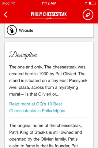 Philly Cheesesteak Guide - the insider's guide to the best cheesesteaks in Philadelphia screenshot 3