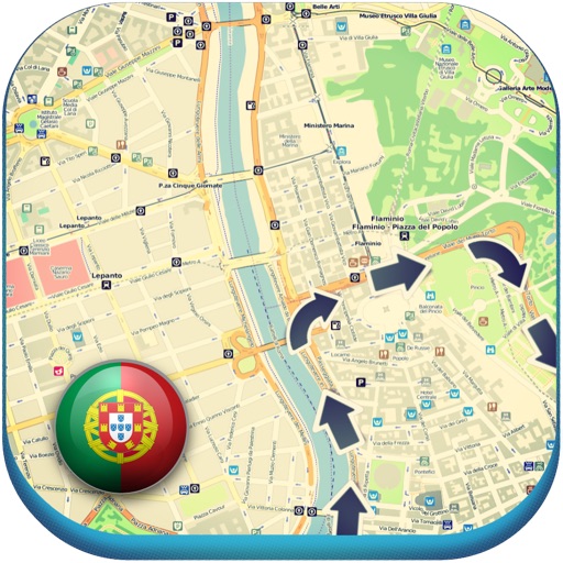 Portugal offline road map. Free edition with Lisboa, Porto, Faro, Lagos iOS App