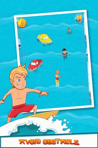 Surfboard City Rush Save Sinking Kingdom Free by Appgevity LLC screenshot 3