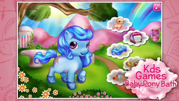 Kids Games：Baby Pony Bath screenshot-3