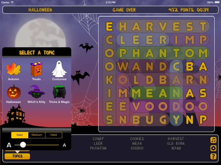 WordSearch Halloween HD