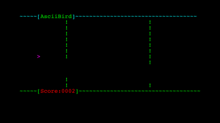 Ascii Bird Game, game for IOS