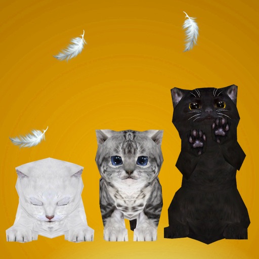 Animated 3D Cute Kitten Cat Sounds iOS App