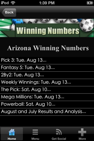 Winning Lotto Numbers App screenshot 3