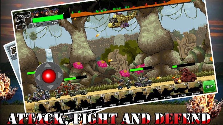 Commando Rush - Defender game