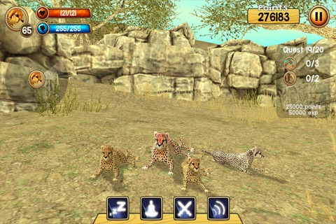 Wild Cheetah Sim 3D – Safari Wildlife Simulator screenshot 4