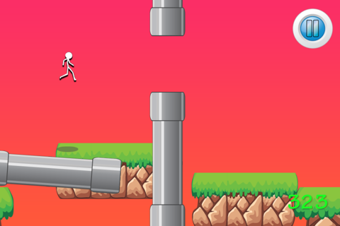 Flappy Stickman Obstacle Course screenshot 3