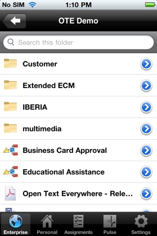 OpenText Everywhere screenshot 2